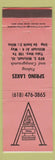 Matchbook Cover - Spring Lakes Fishing Camping Millstadt IL WORN