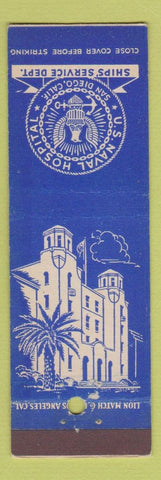Matchbook Cover - US Naval Hospital San Diego CA