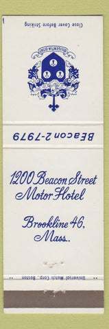 Matchbook Cover - 1200 Beacon Street Motor Hotel Brookline MA