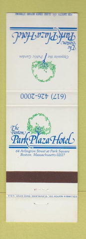 Matchbook Cover - Boston Park Plaza Hotel Boston MA