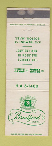 Matchbook Cover - Bradford Hotel Boston MA WEAR