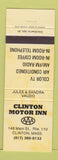 Matchbook Cover - Clinton Motor Inn MA