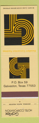 Matchbook Cover - Gal Tex Hotel Corporation Galveston TX