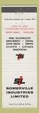 Matchbook Cover - Somerville Industries London ON