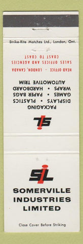 Matchbook Cover - Somerville Industries London ON