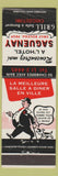 Matchbook Cover - Hotel Saguenay Chicoutimi QC CREASE