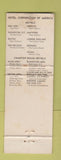 Matchbook Cover - Charter House Hotels WEAR