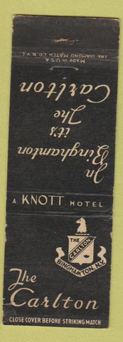 Matchbook Cover - Carlton Hotel Binghamton NY WEAR