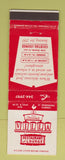Matchbook Cover - New Crossroads Villa Restaurant St Petersburg FL
