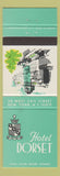 Matchbook Cover - Hotel Dorset New York City