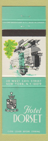 Matchbook Cover - Hotel Dorset New York City
