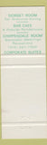 Matchbook Cover - Hotel Dorset New York City
