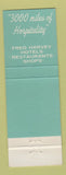 Matchbook Cover - Kachina Room Sunport Fred Harvey