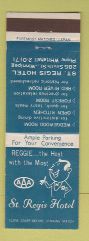 Matchbook Cover - St Regis Hotel Winnipeg MB