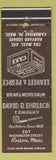 Matchbook Cover - Leavitt and Peirce Cake Mixture Tobacco Cambridge MA Holyoke