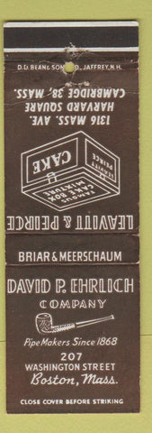 Matchbook Cover - Leavitt and Peirce Cake Mixture Tobacco Cambridge MA Holyoke