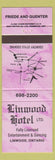 Matchbook Cover - Linwood Hotel Linwood ON