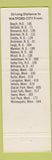 Matchbook Cover - Four Eyes Motel Watford City ND