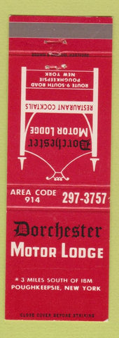 Matchbook Cover - Dorchester Motor Lodge Poughkeepsie NY