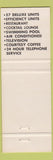 Matchbook Cover - Dorchester Motor Lodge Poughkeepsie NY