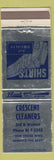 Matchbook Cover - Crescent Cleaners  Spokane WA Dry Cleaning