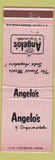 Matchbook Cover - Angelo's Supermarkets Grocery WEAR Staff Products