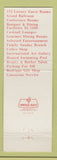 Matchbook Cover - Kingsley Inn Bloomfield Hills MI