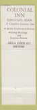 Matchbook Cover - Colonial Inn Concord MA
