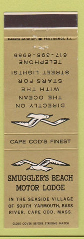 Matchbook Cover - Smuggler's Beach Motor Lodge South Yarmouth MA Cape Cod