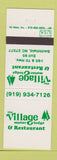 Matchbook Cover - Village Motor Lodge Restaurant Smithfield NC