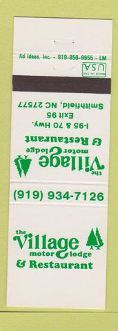 Matchbook Cover - Village Motor Lodge Restaurant Smithfield NC
