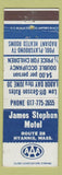 Matchbook Cover - James Stephen Motel Hyannis MA