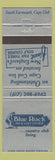 Matchbook Cover - Blue Rock Inn Golf Course South Yarmouth MA WEAR