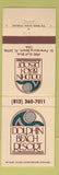 Matchbook Cover - Dolphin Beach Resort St Petersburg FL