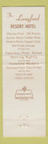 Matchbook Cover - Langford Resort Hotel Winter Park FL