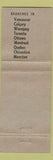 Matchbook Cover - Asbestonos Bonded Brake Shoes Goderich ON WEAR