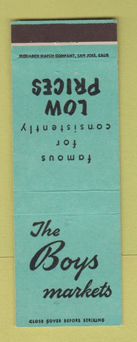 Matchbook Cover - Boys Markets