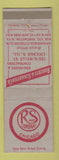 Matchbook Cover - RS and Company Chicago IL Roberts Schaefer