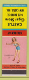 Matchbook Cover - Ben Saathoff's Castle Cigar Store New Castle IN pinup