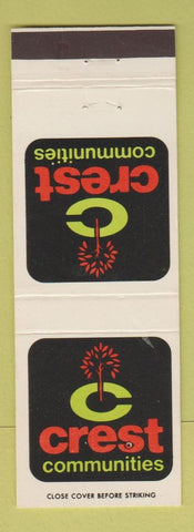 Matchbook Cover - Crest Communities Cincinnati OH Louisville KY Indianapolis