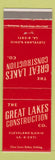 Matchbook Cover - Great Lakes Construction Cleveland OH