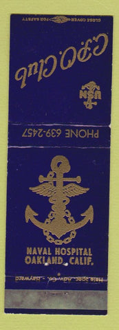 Matchbook Cover - CPO Club Naval Hospital Oakland CA