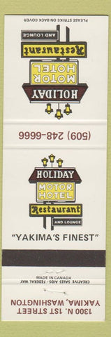 Matchbook Cover - Holiday Motor Hotel Restaurant Yakima WA