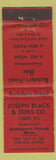 Matchbook Cover - Joseph Black Sons York PA Bachelor's Friend Hose
