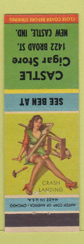 Matchbook Cover - Ben Saathoff's Castle Cigar Store New Castle IN pinup