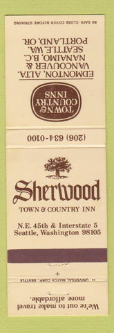 Matchbook Cover - Sherwood Town and Country Inn Seattle WA