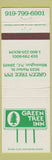 Matchbook Cover - Green Tree Inn Wilmington NC