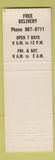 Matchbook Cover - Jolly Jug Liquor Goleta CA