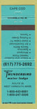 Matchbook Cover - Thunderbird Motor Lodge West Yarmouth MA