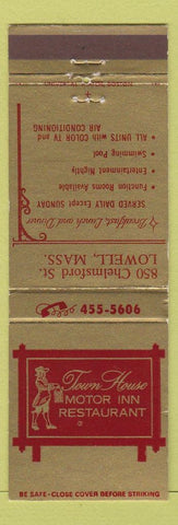 Matchbook Cover - Town House Motor Inn Restaurant Lowell MA